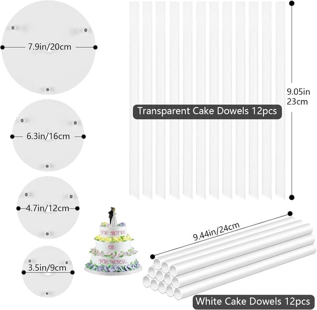 Detalle 2 de AMSGANK Tortenständer für Torten 9 cm