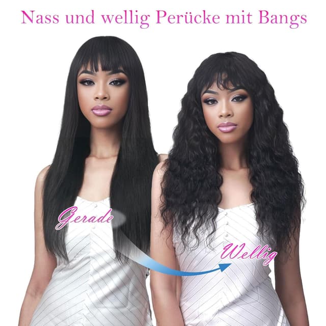 Thumbnail 3 de ManeMajesty Echthaar Perücke Locken 60 cm