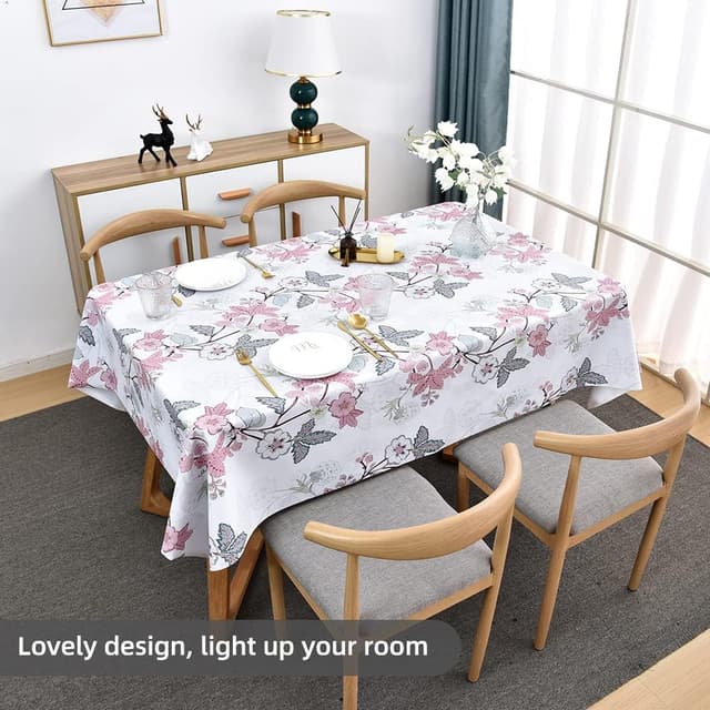 Detalle 2 de Plenmor wipe-clean PVC tablecloth (waterproof) for outdoor picnics and parties, 137 x 185 cm