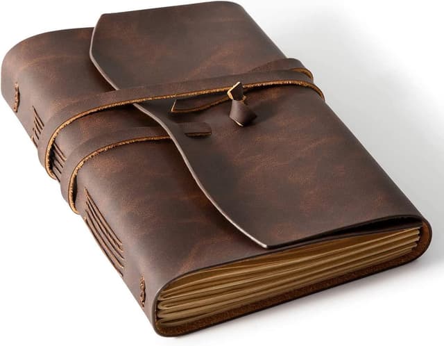 Detalle de RILIHO Leather Journal Notebook 260 pages