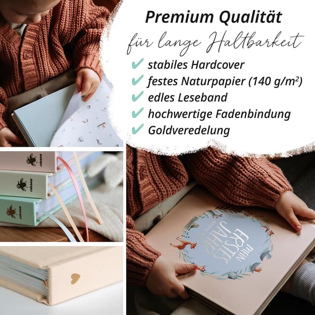 Thumbnail 5 de Mein erstes Jahr Babyalbum 176 Seiten 📘