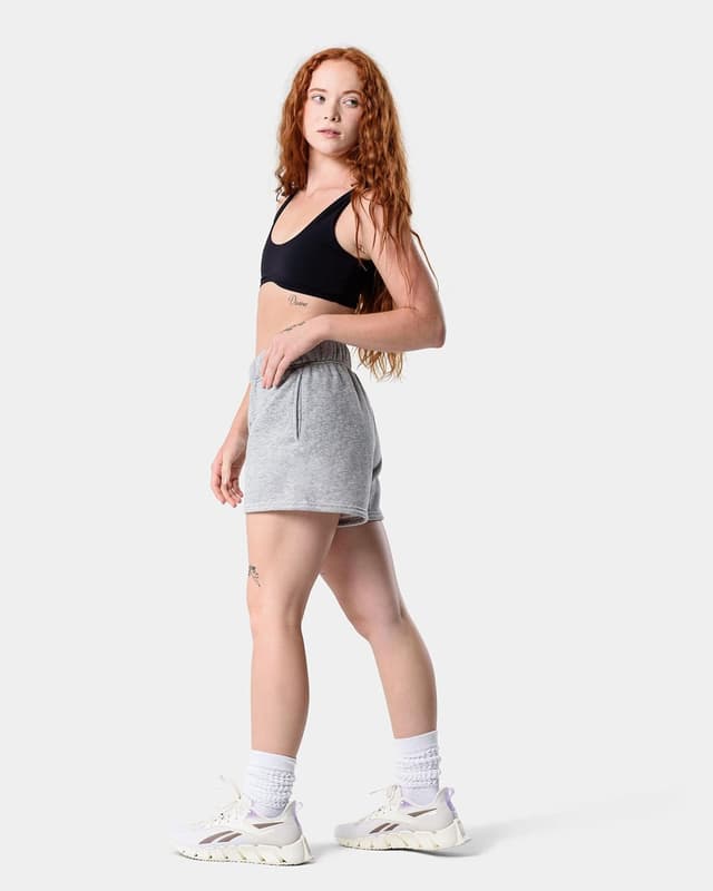 Detalle 2 de Kamo Fitness CozyTec Sweat Shorts for Women — High-Waisted Lounge Cotton Shorts with Pockets