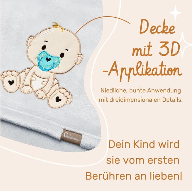 Thumbnail 4 de Be Mammy Manta Caliente para Niño, Cobija Invierno Gris