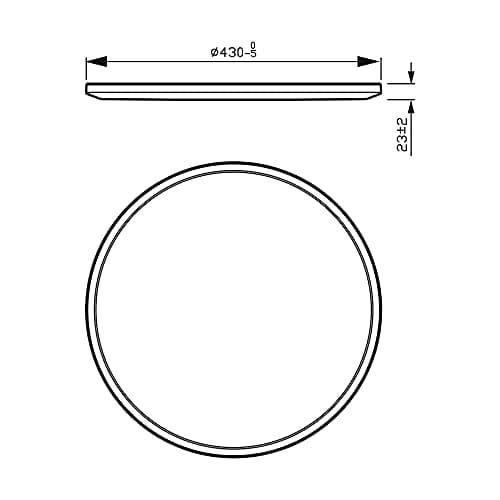 Thumbnail 1 de Philips Superslim - Plafón LED regulable negro 🌟