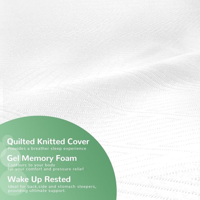 Detalle de Wowttrelax Single 6 Inch Memory Foam Mattress