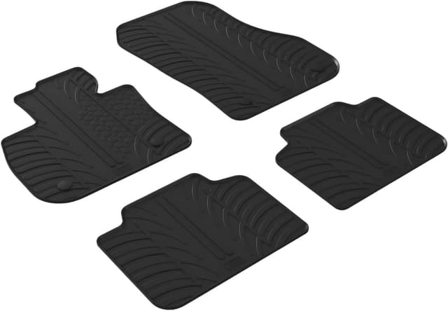 Detalle de Gledring Satz Gummimatten für BMW X1 (U11) ab 2022 – T Profil, 4-teilig inkl. Montageclips