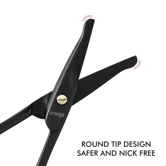 Detalle de LIVINGO 3.75" Premium Nose Hair Scissors with Curved Safety Blades