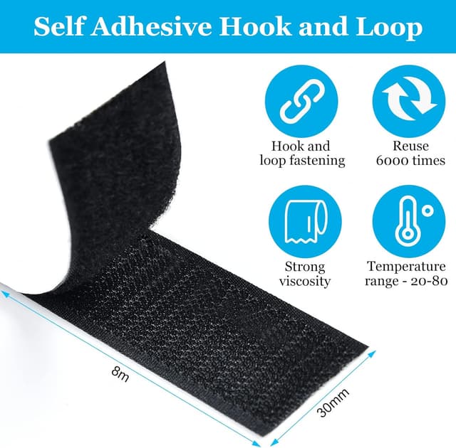 Thumbnail 1 de AIQInu Feltro Adesivo Forte 30mm 8M