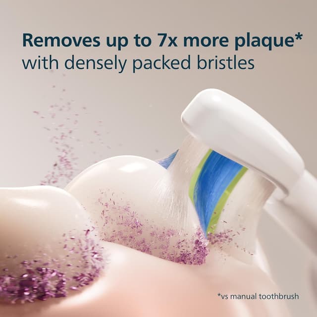 Detalle 2 de Philips Sonicare W2 Optimal White HX6062/87 genuine replacement toothbrush heads (2 pack)