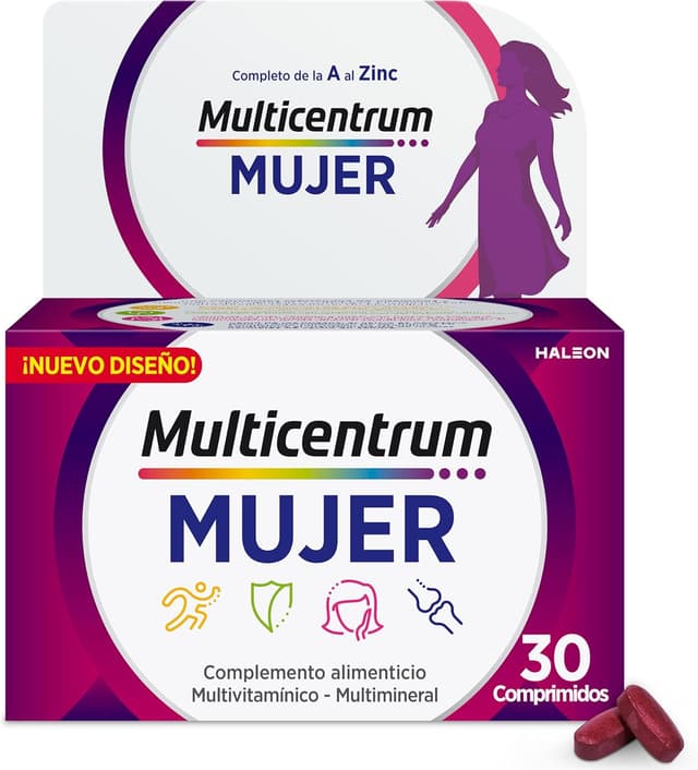 Detalle de Multicentrum Mujer Multivitaminas 30 comprimidos