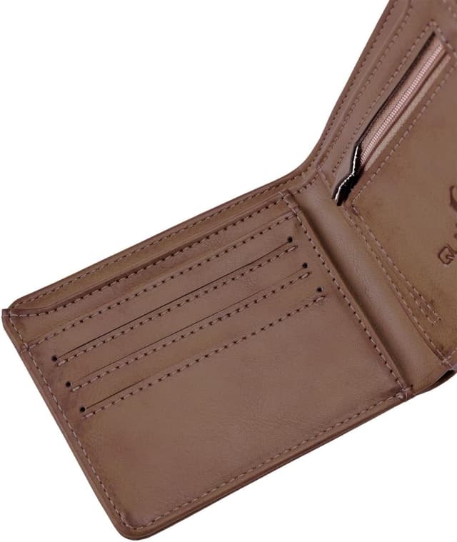 Detalle de Quiksilver Slim Rays – portefeuille de voyage homme à double pli avec compartiments cartes et poche zippée