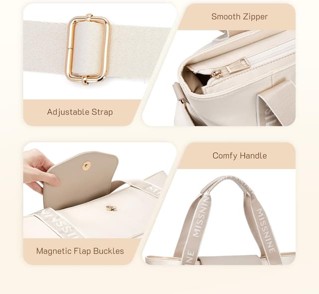 Thumbnail 5 de Missnine 15,6-Zoll Laptoptasche Tote Bag Damen