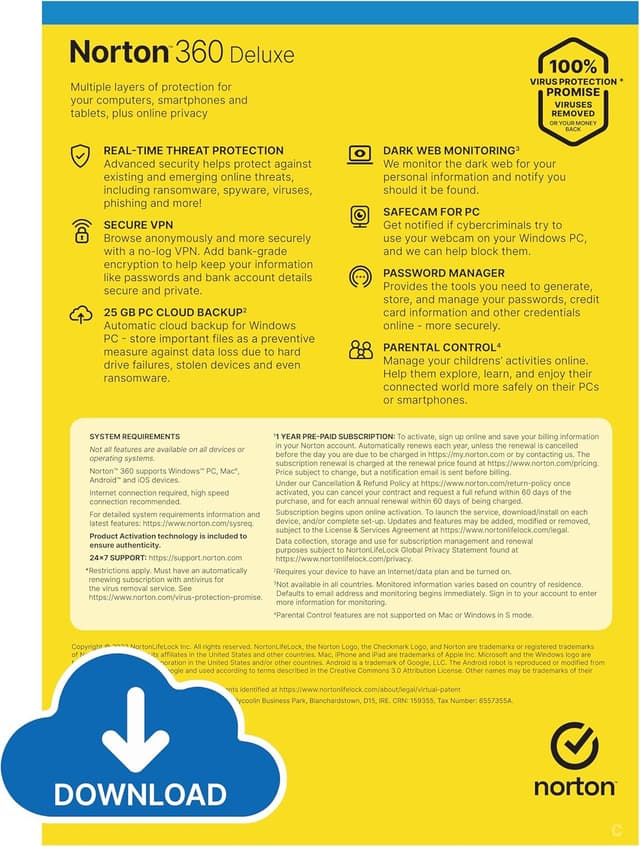 Detalle 2 de Norton 360 Deluxe 2026 antivirus