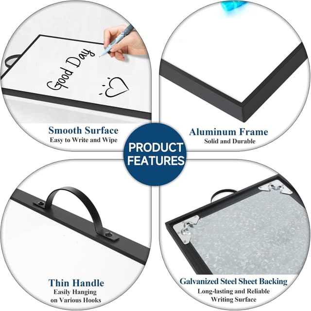 Thumbnail 4 de ANLIOTE Small Hanging Whiteboard 40 x 30 cm