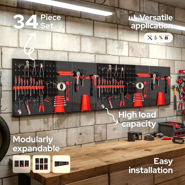 Thumbnail 1 de Arebos Panel Portaherramientas 6 piezas