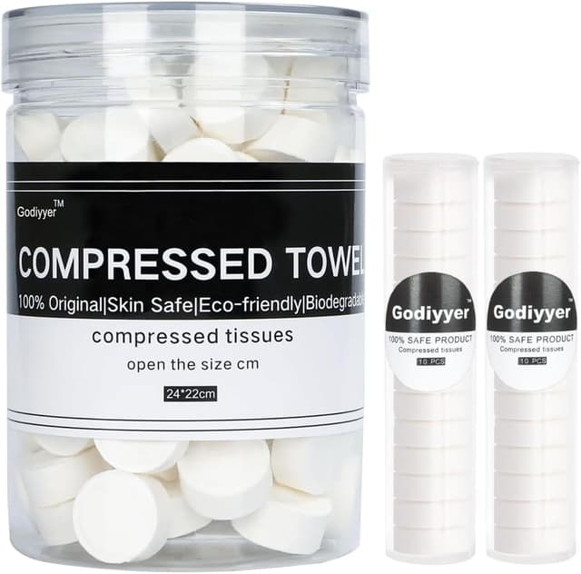 Thumbnail 6 de 100pcs Compressed Towels disposable travel wipes 🧻