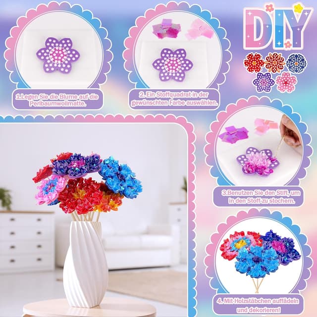 Thumbnail 4 de Bastelset Blumenstrauß DIY für Kinder ab 5 Jahre