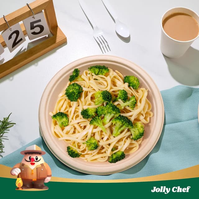 Thumbnail 3 de JOLLY CHEF Heavy Duty Compostable Plates 10in