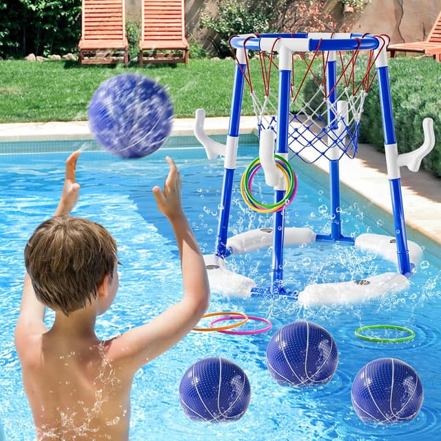 Detalle de 2-in-1 Pool Basketball Hoop Game Set