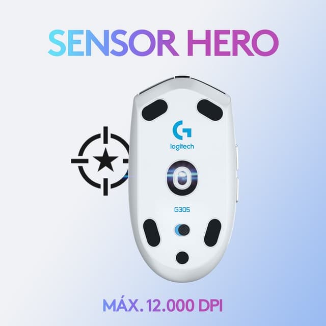 Detalle 2 de Logitech G305 LightSpeed Ratón Gaming Inalámbrico 12000DPI ⚡