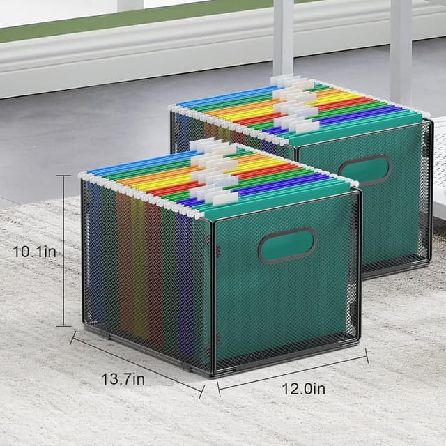 Detalle de samstar 2 Pack Hanging File Organizer 14 in