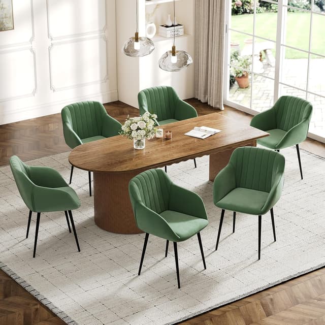 Detalle 2 de Goeurvant 6 sedie imbottite in velluto