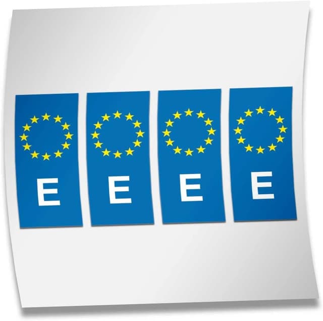 Imagen de Vinilos matrículas EU 10,4x4,4 cm en OfertitasTOP