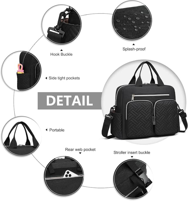 Thumbnail 5 de KONO Baby Wickeltasche Große Reisetasche