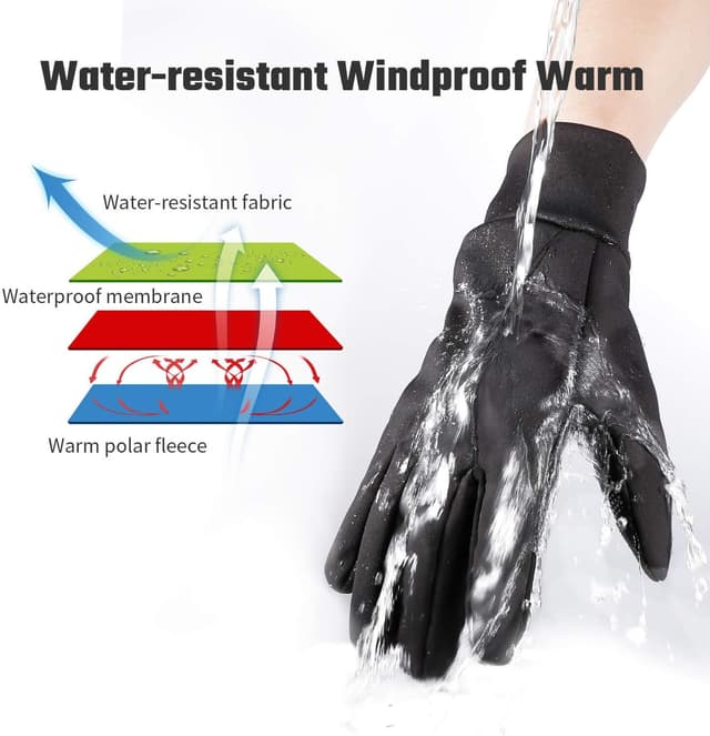 Thumbnail 3 de Winterhandschuhe Thermo Touchscreen Fahrradhandschuhe