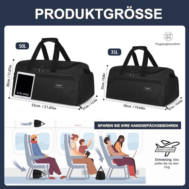 Thumbnail 4 de FIORETTO 35L Sporttasche Schuhfach Nassfach