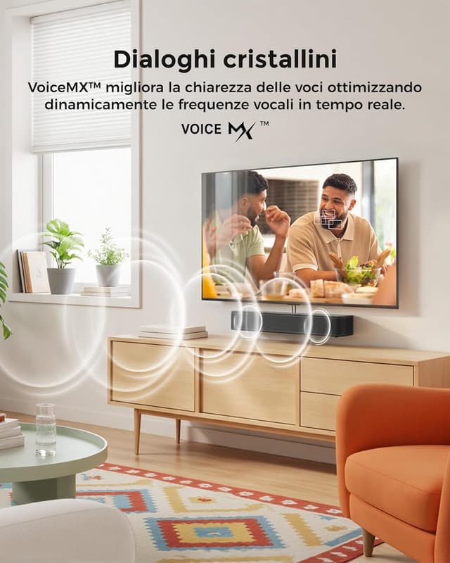 Detalle 2 de ULTIMEA Poseidon M20 Pro Soundbar 2.1 con subwoofer integrato, Bluetooth 5.4 e controllo via app