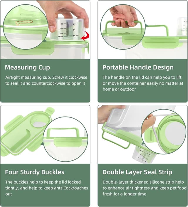 Thumbnail 4 de LEAWALK 6 Qt pet food dispenser for kibble