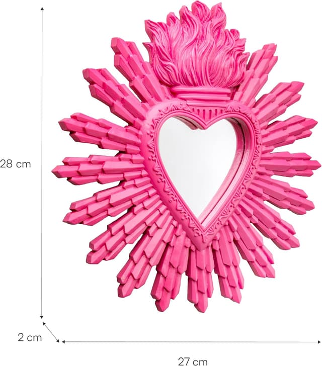 Detalle de Baroni Home Specchio Ex Voto Cuore Sacro 27 cm