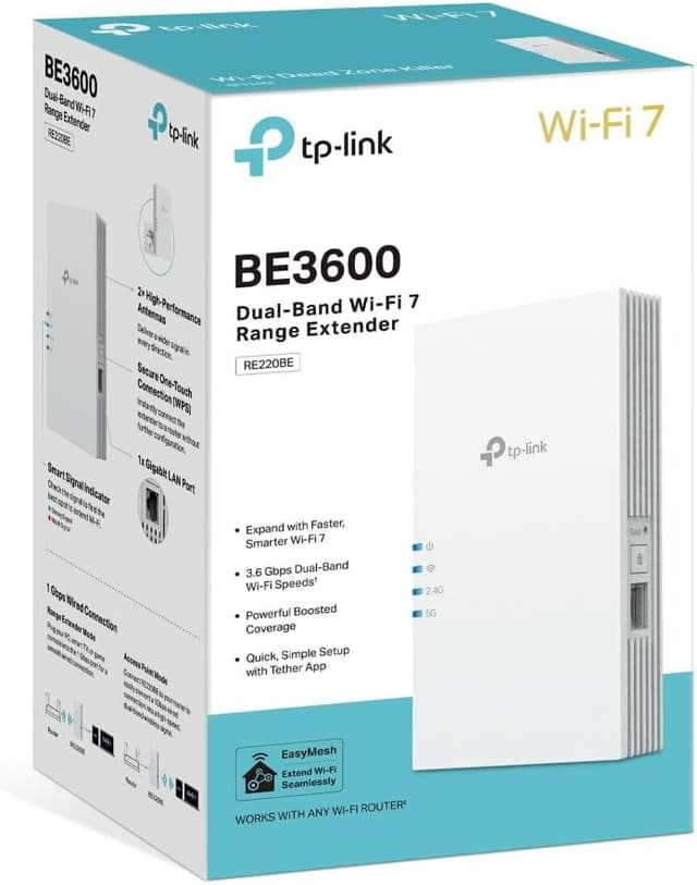 Thumbnail 1 de TP-Link RE220BE répéteur WiFi 7 3,6 Gbps