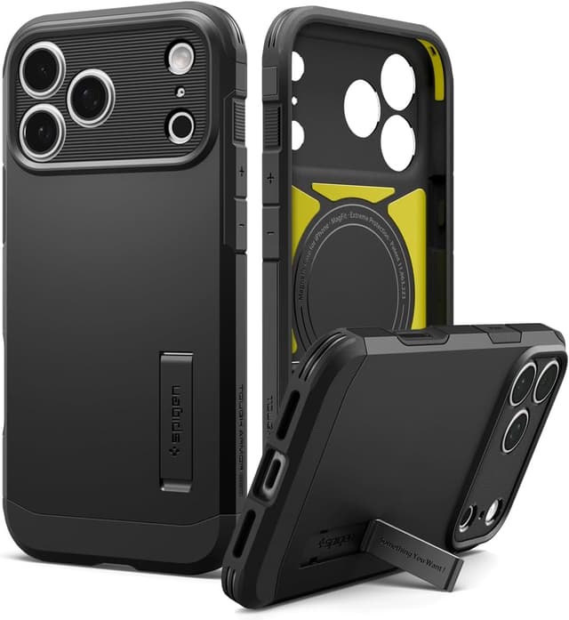 Detalle de Spigen Tough Armor T MagFit iPhone 17 Pro Max