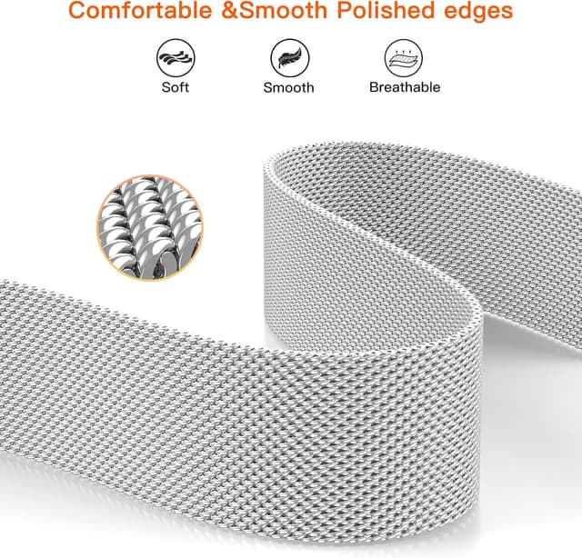 Detalle de Yoohoo Straps Fitbit Versa 3 adjustable stainless steel 1 strap