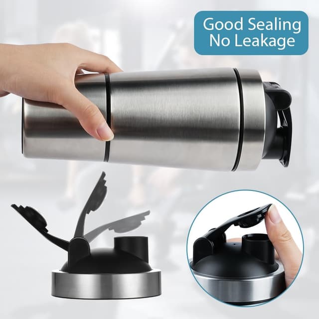 Detalle 2 de ACWOO 700ml Protein Shaker Bottle with 200ml cup 🥤