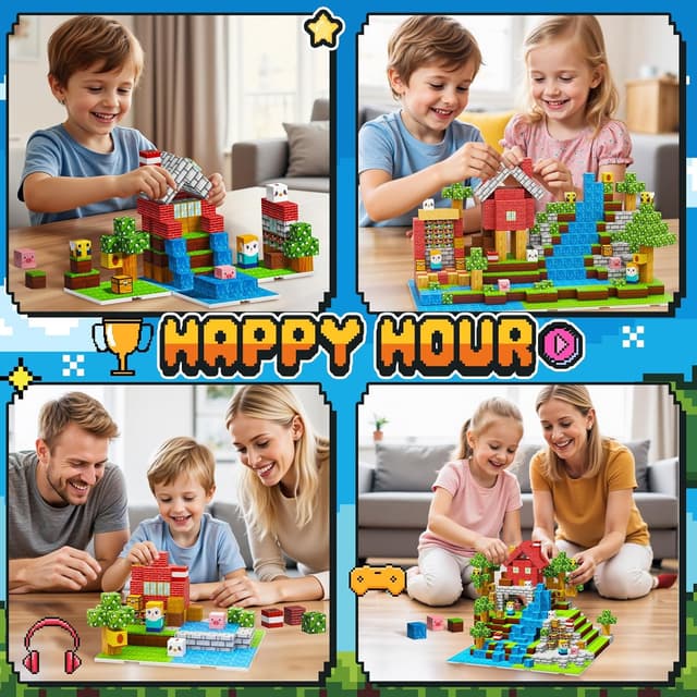 Detalle 2 de Wootoyz 100-piece magnetic building blocks for ages 3–6 🧩
