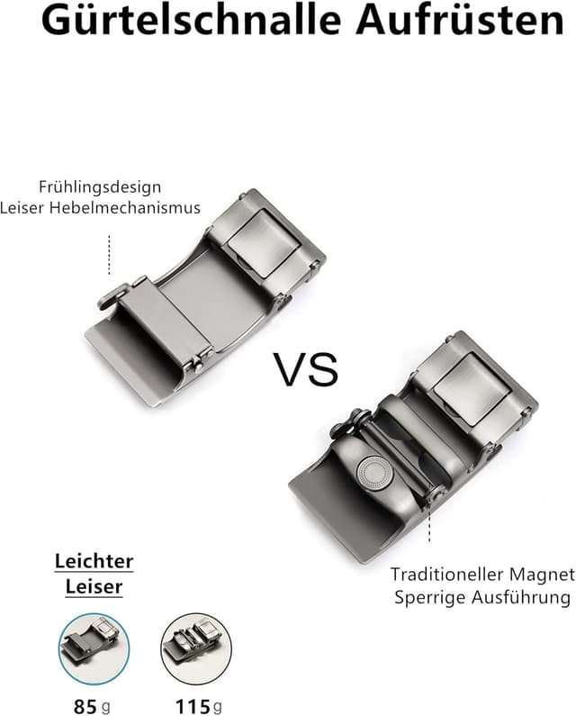 Thumbnail 4 de TANGCHAO Ceinture 35mm réglable Noir