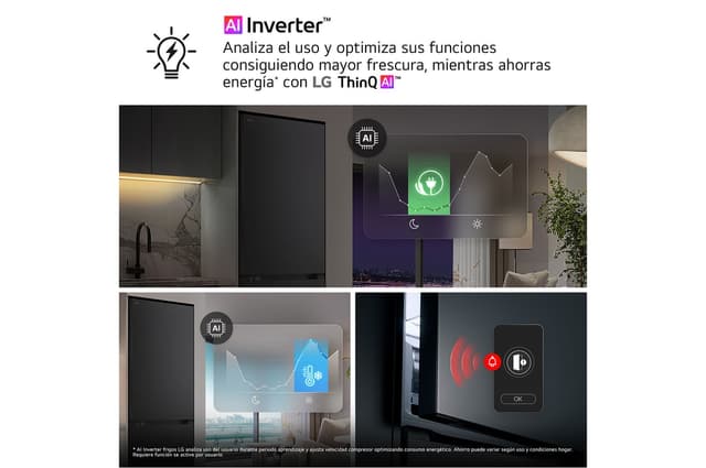 Detalle 1 de LG GBBSJ10ESW Frigorífico combi 333 L, 1,86 m