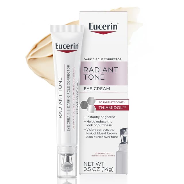 Detalle de Eucerin Radiant Tone Eye Cream for Dark Circles & Eye Puffiness (Thiamidol + Hyaluronic Acid), 0.5 oz