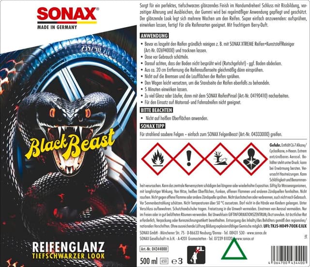 Thumbnail 1 de SONAX ReifenGlanz Special Edition 500 ml