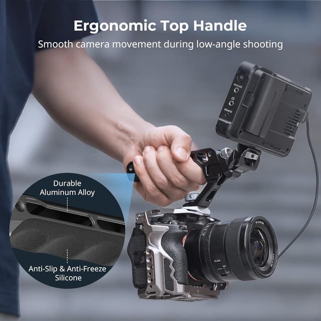 Thumbnail 1 de SMALLRIG 5323 Top Handle with Monitor Mount Kit