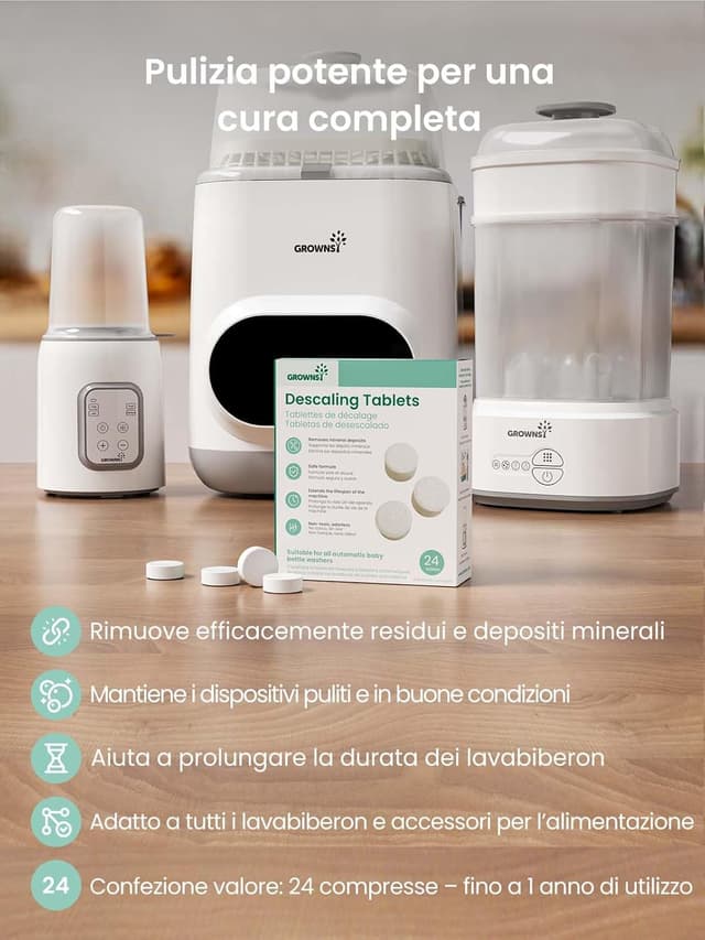 Detalle de GROWNSY decalcificante per lavabiberon 24 pezzi