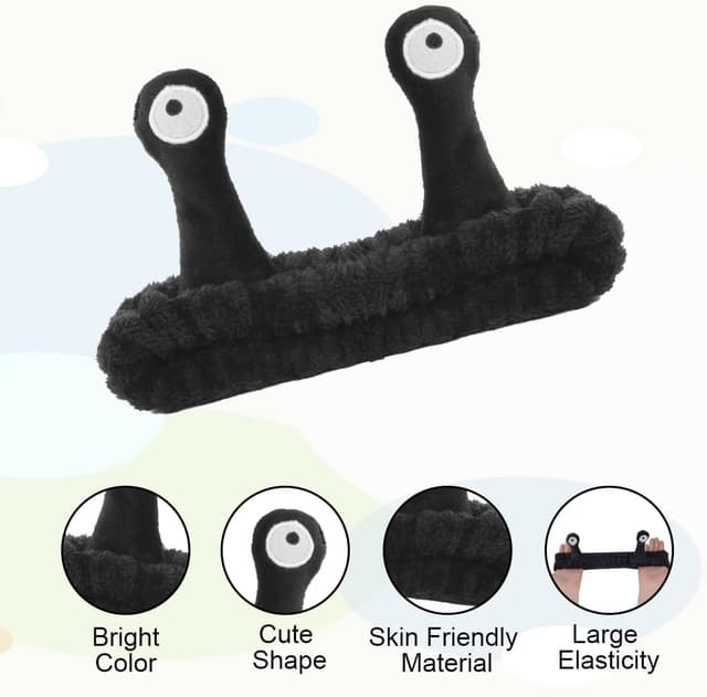 Detalle de LOPHE lot de 3 bandeaux de lavage visage en polaire corail doux (forme escargot)