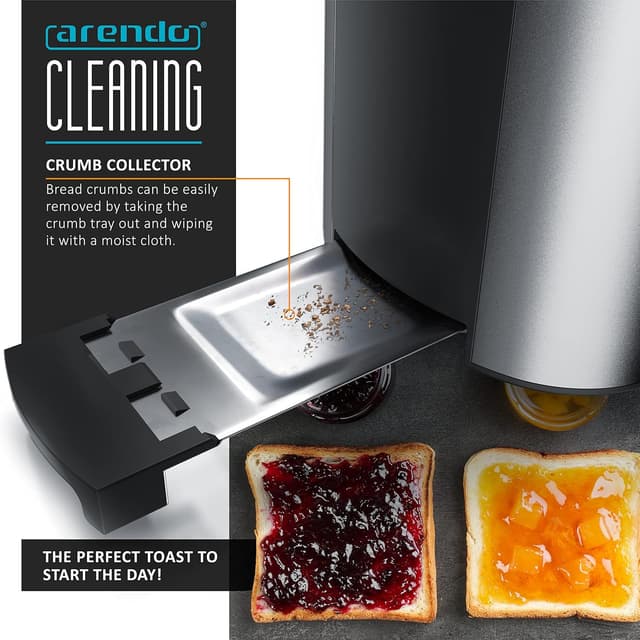 Detalle 2 de Arendo Frukost 4-slice long slot toaster 6-settings 🍞