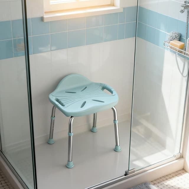 Thumbnail 1 de UOJYAIP Taburete de Baño Ajustable 41–51 cm