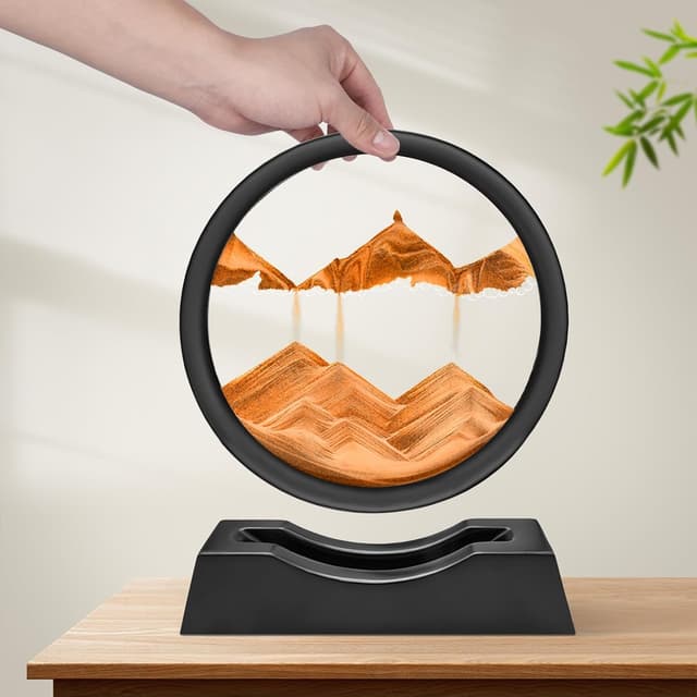 Thumbnail 2 de Wai Danie Cuadro de Arena 3D Sandscape Dorado 7" 🌟