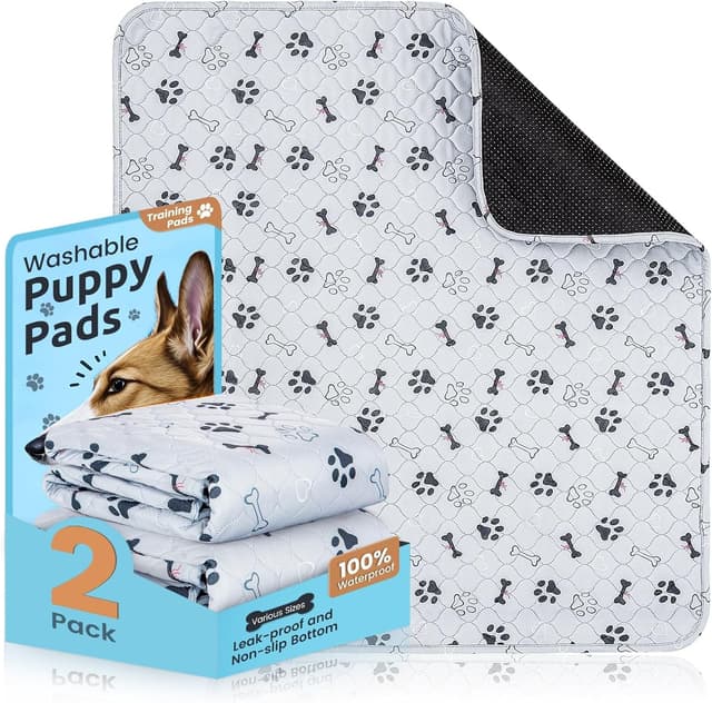 Imagen de PmakeEorT Welpenunterlagen Waschbar 2er Set en OfertitasTOP