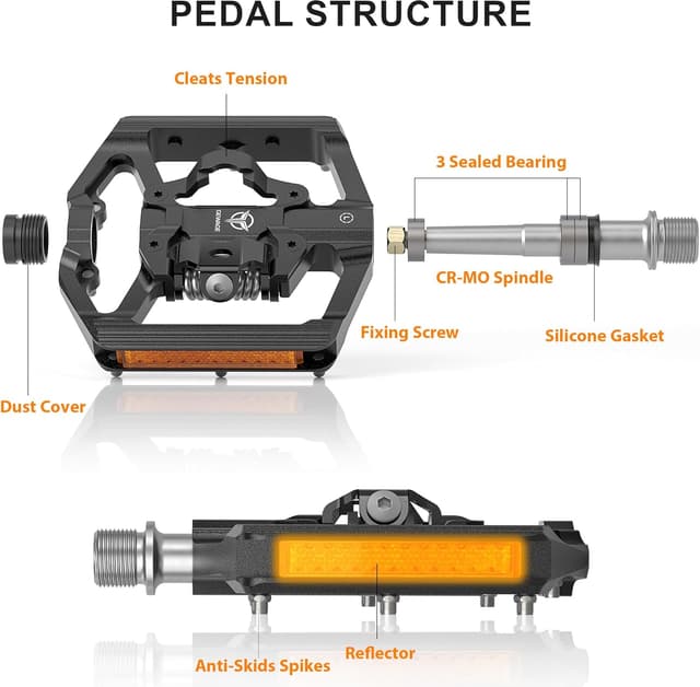 Thumbnail 1 de GEWAGE Pedali MTB piattaforma 110 mm
